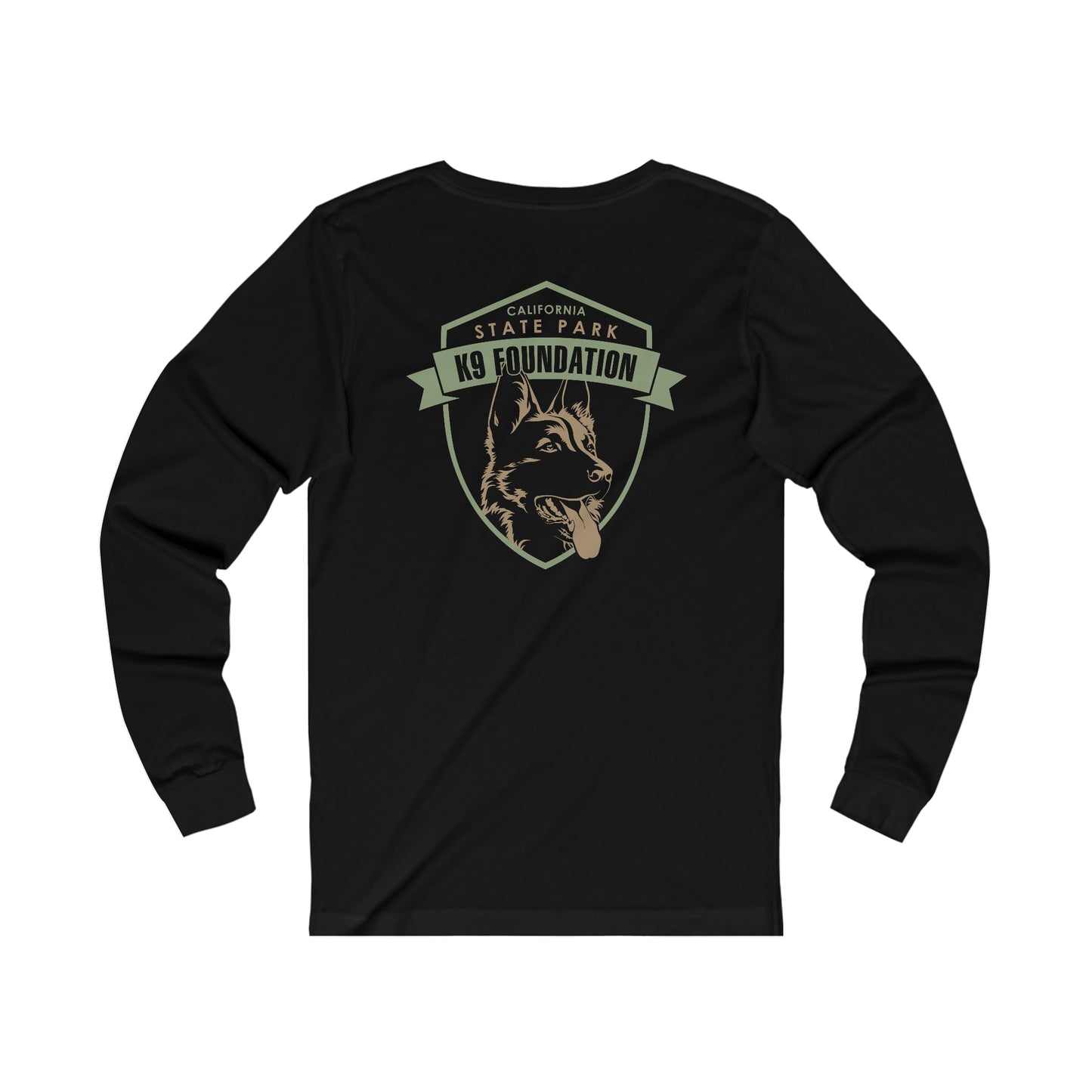 Long Sleeve Tee Font and Back Logo