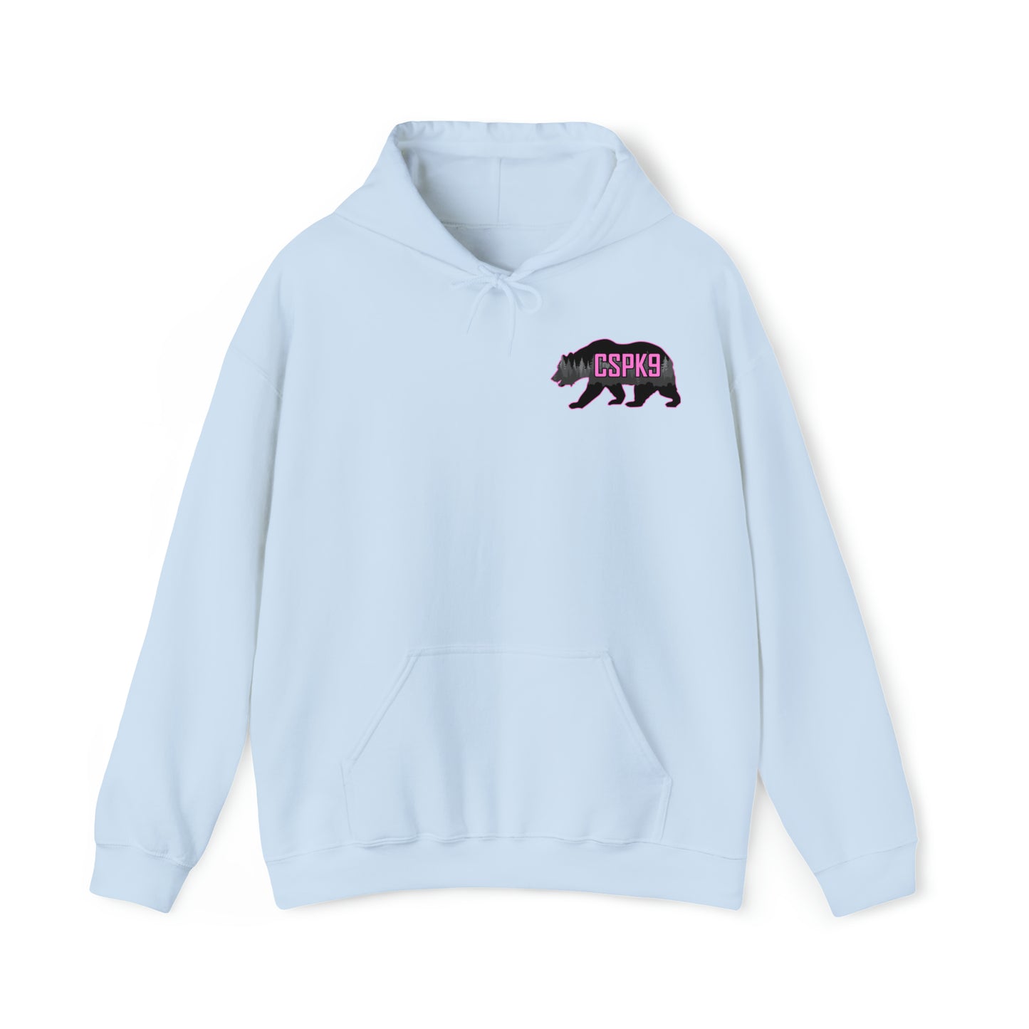CSPK9 BCA Hooded Sweatshirt Front and Back Logo