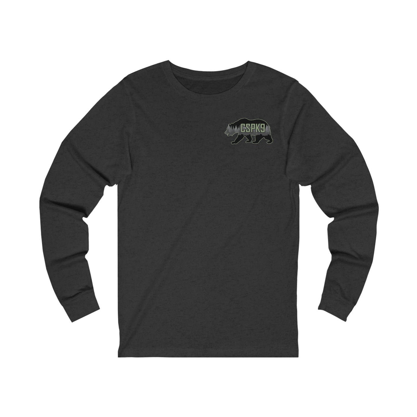 Long Sleeve Tee Font and Back Logo