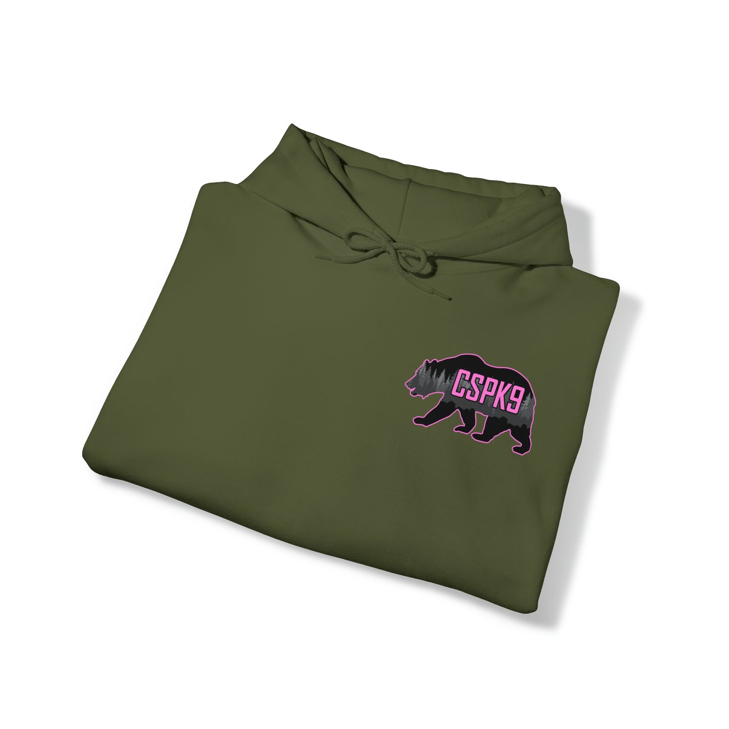 CSPK9 BCA Hooded Sweatshirt Front and Back Logo