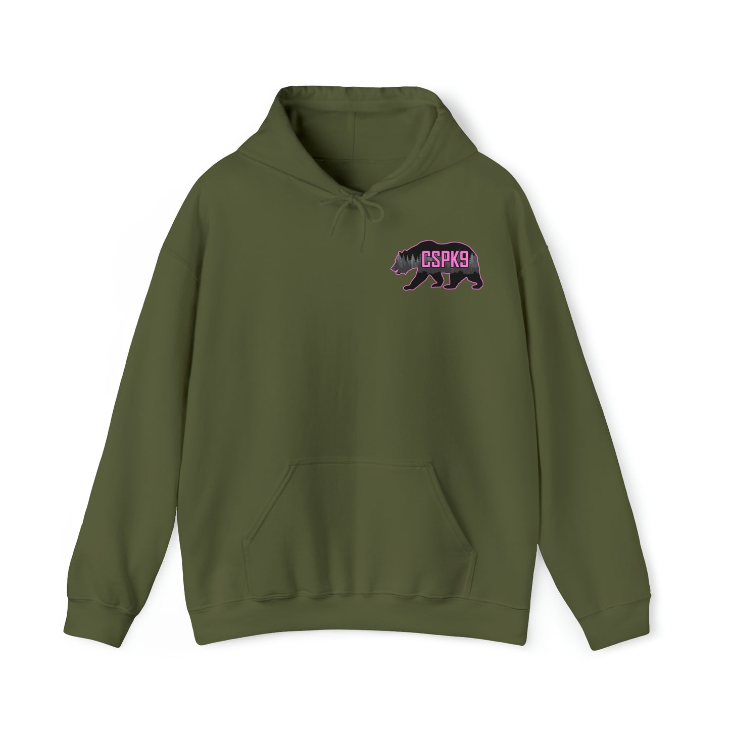 CSPK9 BCA Hooded Sweatshirt Front and Back Logo