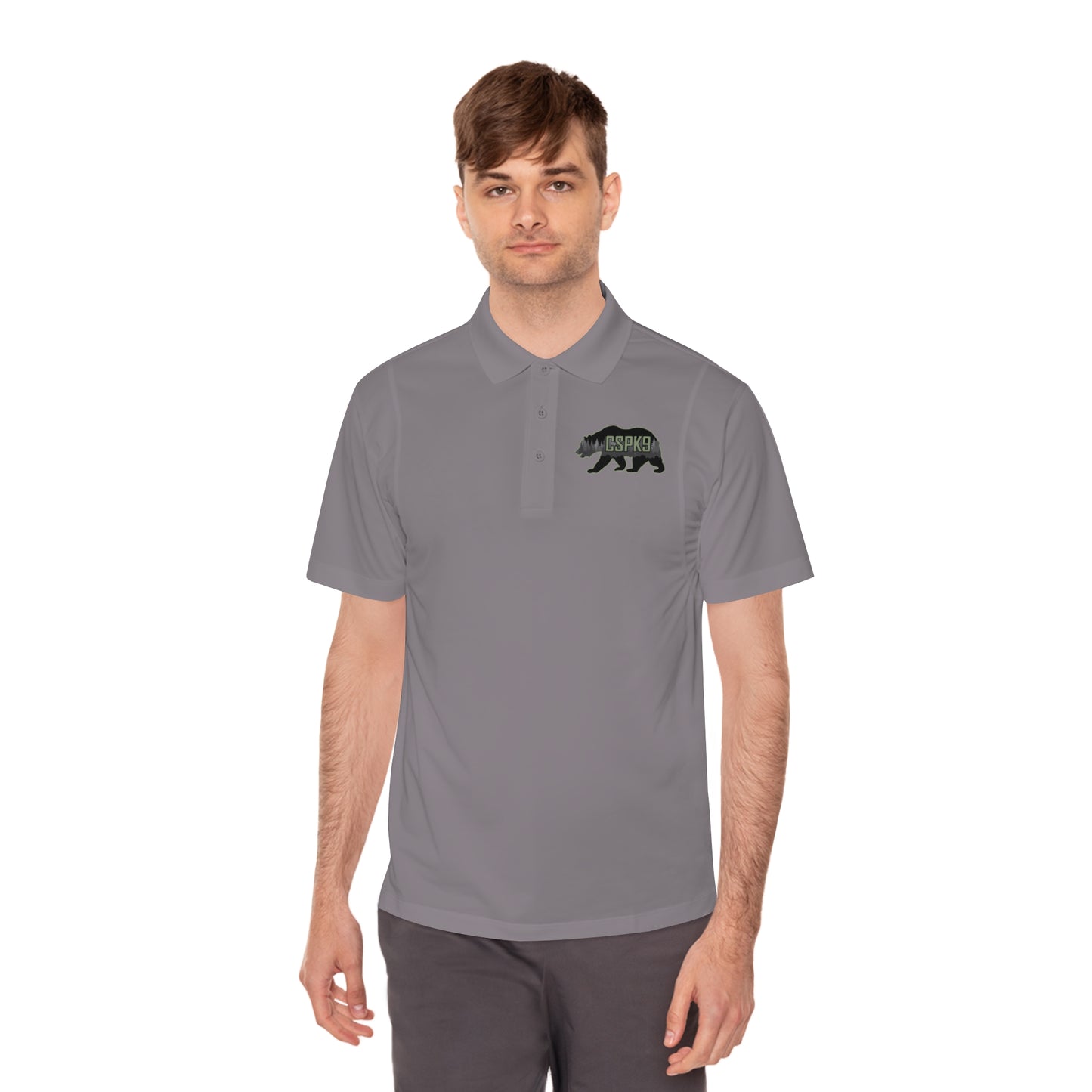 Men's Sport Polo Shirt Bear Logo
