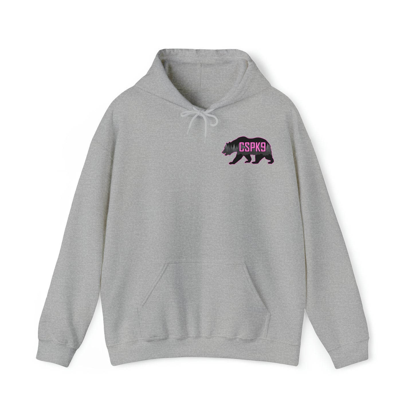 CSPK9 BCA Hooded Sweatshirt Front and Back Logo