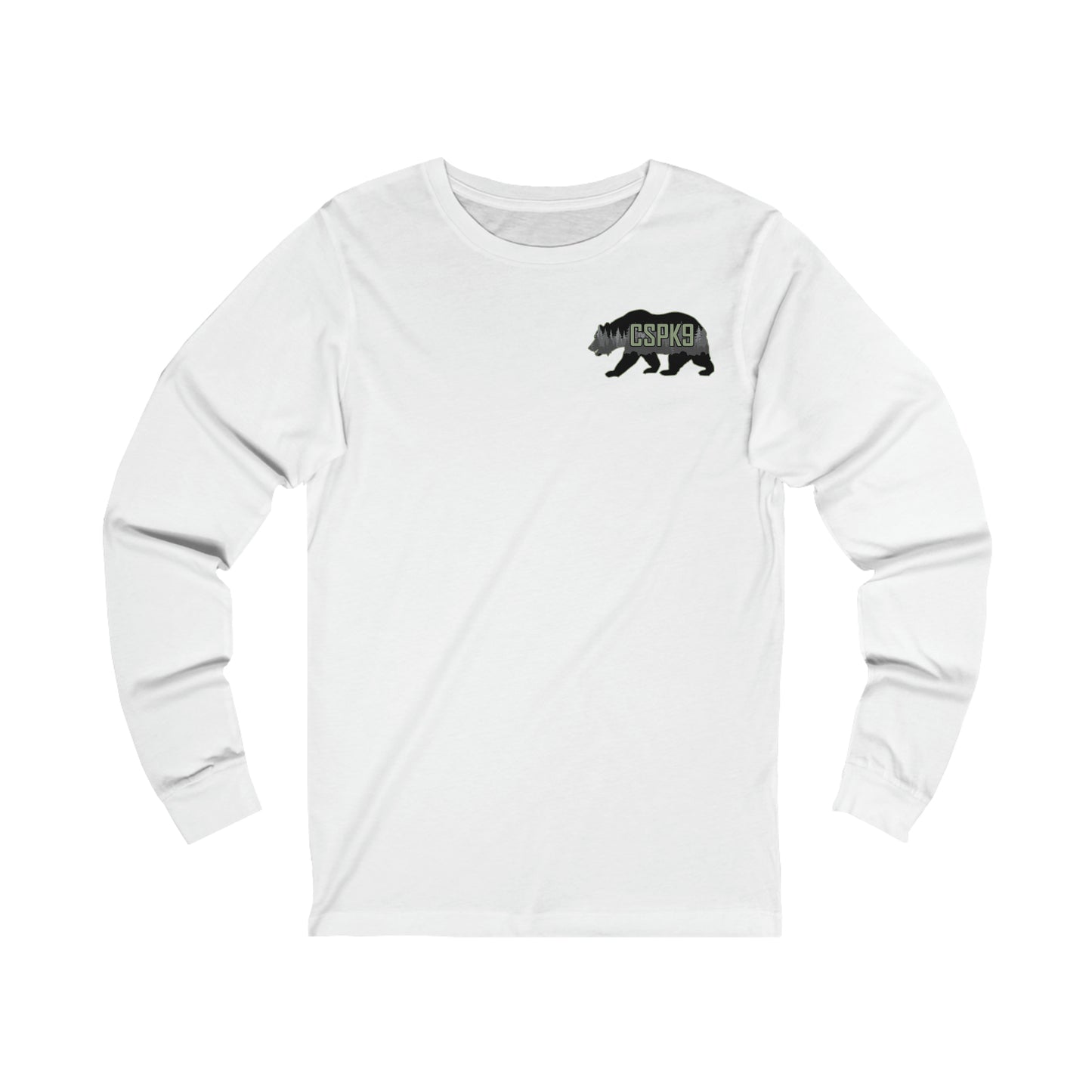 Long Sleeve Tee Font and Back Logo